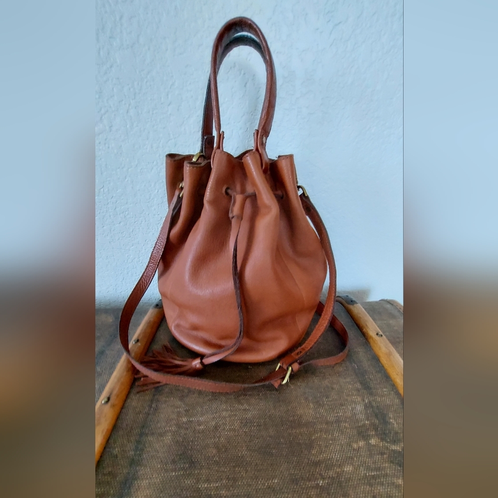 Madewell Austin tassel drawstring bag